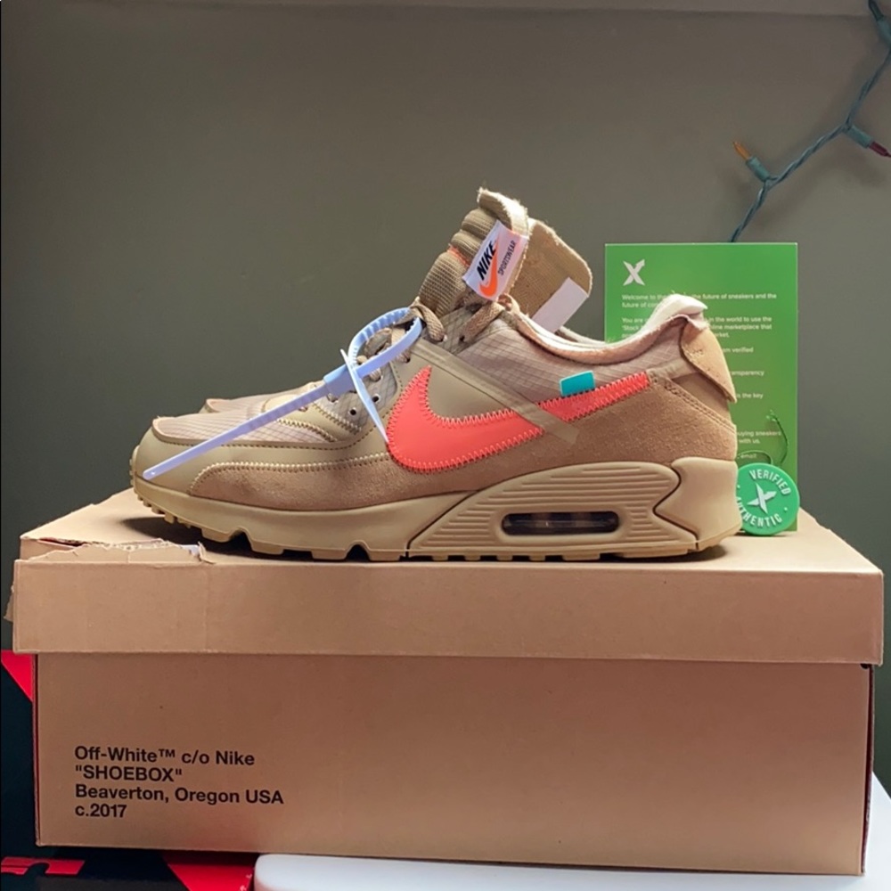 Nike off white air max 90 Desert Ore
